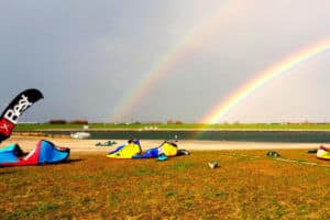Kiten Salzhaff Camping